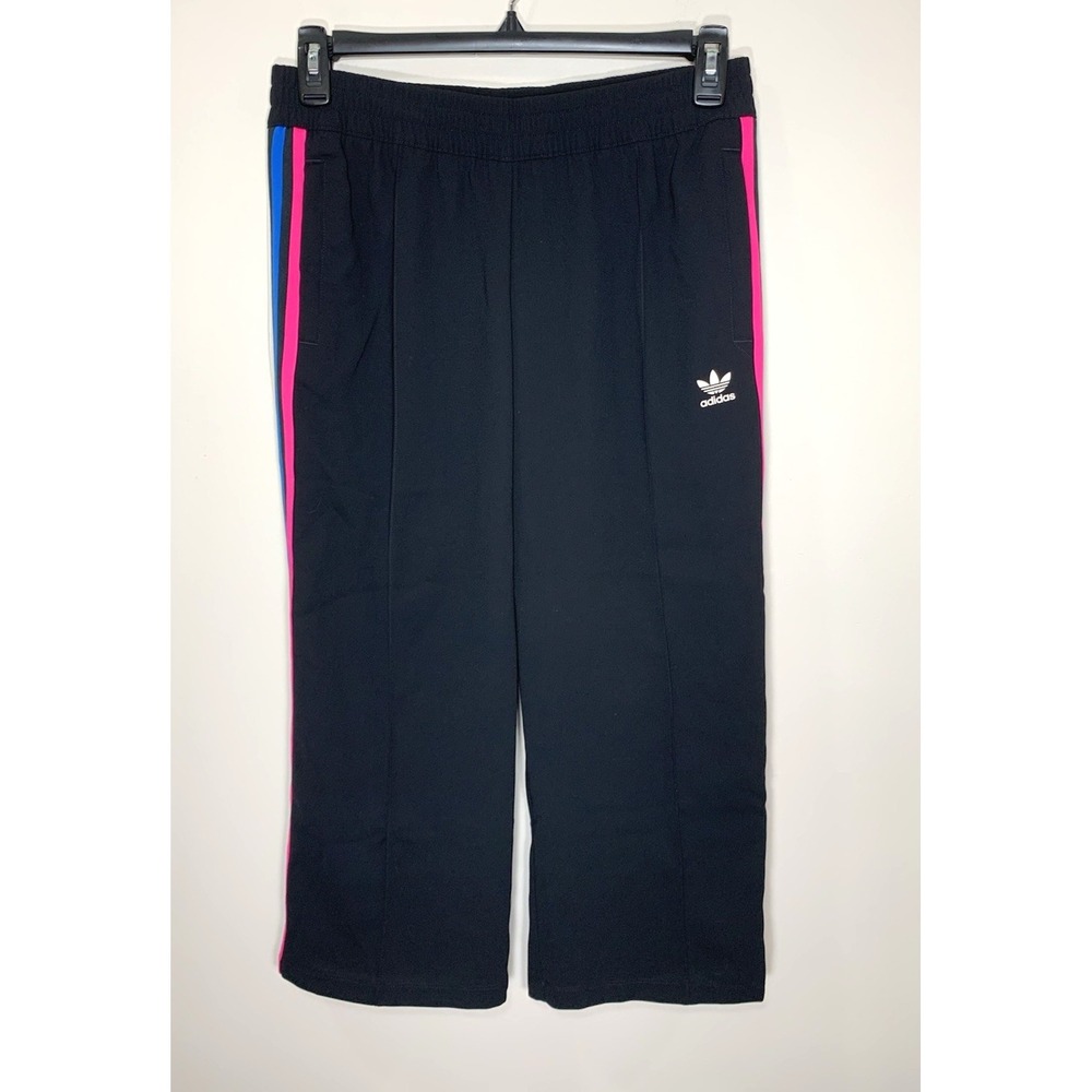 NEW Adidas Originals 7/8 Track Pants Womens M Black Supergirl Firebird w/TAG